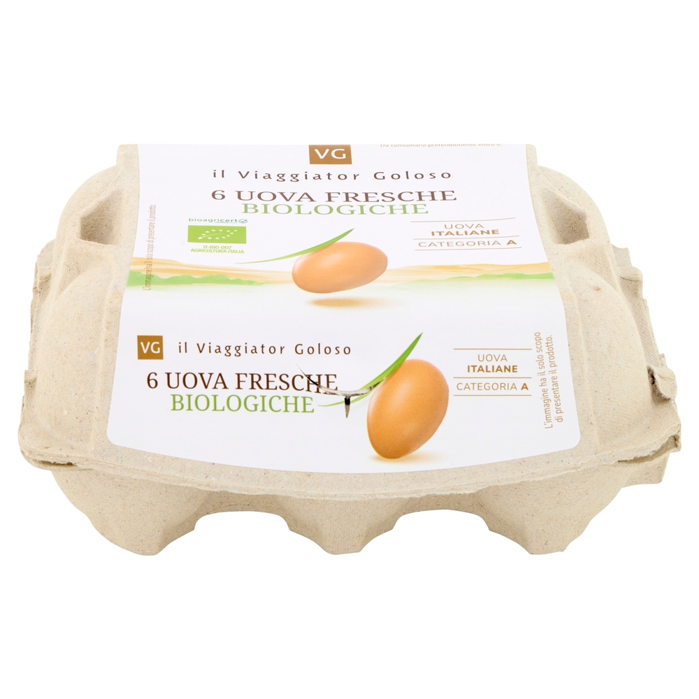 6 Uova Fresche il Viaggiator Goloso il Biologico